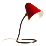 Petite lampe de table rouge, années 1950 Petite lampe de table rouge, années 1950