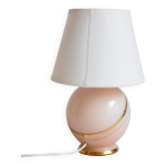 Petite lampe verre rose