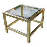 Petite table basse bout de canapé design métal doré Petite table basse bout de canapé design métal doré