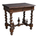 Petite table bureau en chêne, style louis xiii milieu xixe Petite table bureau en chêne, style louis xiii milieu xixe