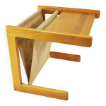 Petite table moderniste avec rpertoire, danemark, annes 1970.