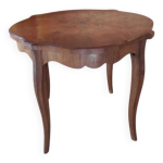 Petite table ronde en marqueterie Petite table ronde en marqueterie