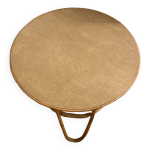 Petite table ronde rotin