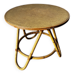Petite table ronde vintage en osie