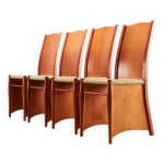 Philippe starck ensemble de 4 chaises de salle à manger bob dubois pour driade aleph italie 1987 Philippe starck ensemble de 4 chaises de salle à manger bob dubois pour driade aleph italie 1987