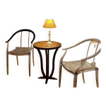 Philippe starck paire fauteuils mi - ming Philippe starck paire fauteuils mi - ming