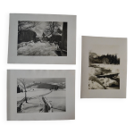 Photo argentique ancienne vers 1950 par l. thomas  morzine lot de 3