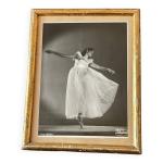 Photo encadre - cadre dor ballerine annes 50 - photo a bellon marseille