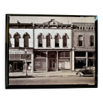 Photographie d art noir et blanc walker evans, main street block, selma
