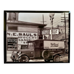 Photographie coin de rue à la nouvelle - orléans, devanture de la sandwicherie n. e. saul Photographie coin de rue à la nouvelle - orléans, devanture de la sandwicherie n. e. saul
