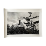 Photographie tirage argentique noir et blanc cira 1970 chaumire campagne