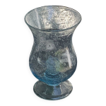 Photophore, bougeoir en verre soufflé de couleur bleu verrerie de biot Photophore, bougeoir en verre soufflé de couleur bleu verrerie de biot