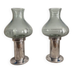 Photophores verre et m�tal argent� cohr danemark