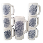 Pichet et 6 mugs vintage 1950