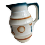 Pichet ancien en faence spritzdekor vintage