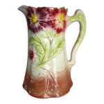 Pichet barbotine, faencerie onnaing, cramique art nouveau, modle n 790