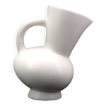 Pichet blanc en cramique de andr baud, vallauris annes 60