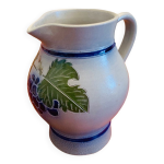 Pichet / carafe vintage en grs bleu d alsace - sign fortun schmitter