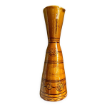 Pichet en cramique maille ocre