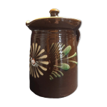 Pichet couvert terre cuite verniss�e alsace soufflenheim xx�me