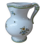 Pichet cruche carafe faïencerie moustiers signé lallier vintage Pichet cruche carafe faïencerie moustiers signé lallier vintage