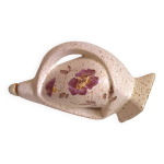 Pichet cruche en cramique grs fpp vallauris dcor floral annes 50 / 60