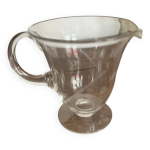 Pichet  eau verre cisel