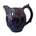 Pichet en faence flame bleue