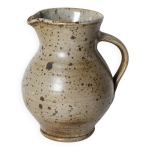 Pichet en grs, sign gustave tiffoche, xxme