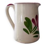 Pichet ivoire d�cor floral �