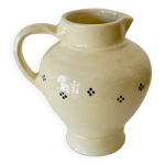Pichet jaune beurre vintage en céramique de style rustique Pichet jaune beurre vintage en céramique de style rustique