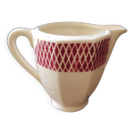 Pichet  lait franais vintage, porcelaine de badonviller