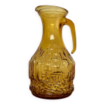 Pichet en verre ambre