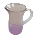 Pichet en verre rose