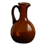 Pichet en verre soufflé bullé dans le goût de biot Pichet en verre soufflé bullé dans le goût de biot