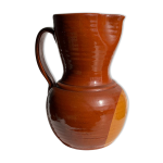 Pichet à vin en céramique marron bicolore h : 24cm Pichet à vin en céramique marron bicolore h : 24cm