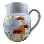 Pichet vintage peint � la main