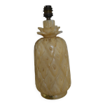 Pied de lampe ananas en albtre vintage