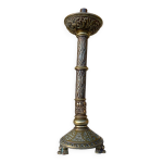 Pied de lampe ancien en bronze dor
