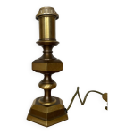 Pied de lampe ancien en laiton