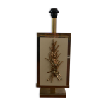 Pied de lampe années 70 de philippe cheverny en résine laiton et bronze Pied de lampe années 70 de philippe cheverny en résine laiton et bronze