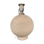 Pied de lampe art deco en cramique crispe