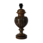 Pied de lampe balustre en onyx brun Pied de lampe balustre en onyx brun