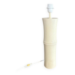 Pied de lampe bambou céramique craquelé Pied de lampe bambou céramique craquelé