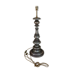Pied de lampe en bois tourne ancien