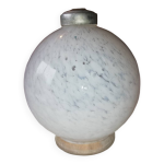 Pied de lampe boule art déco en verre de clichy Pied de lampe boule art déco en verre de clichy