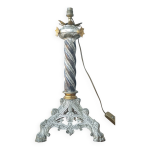 Pied de lampe en bronze et laiton style gothique