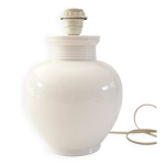 Pied de lampe cramique boule 1980