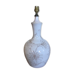 Pied de lampe en cramique maille vintage