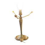 Pied de lampe charles ranc en bronze doré ciselé Pied de lampe charles ranc en bronze doré ciselé